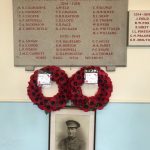 Memorial with names of those who fought in WW1