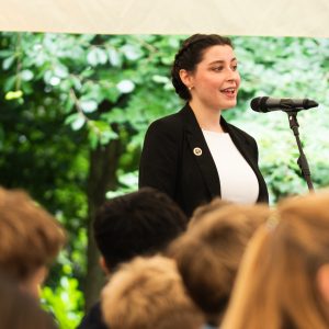 Lady giving a speech