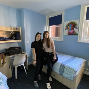 students in their boarding room