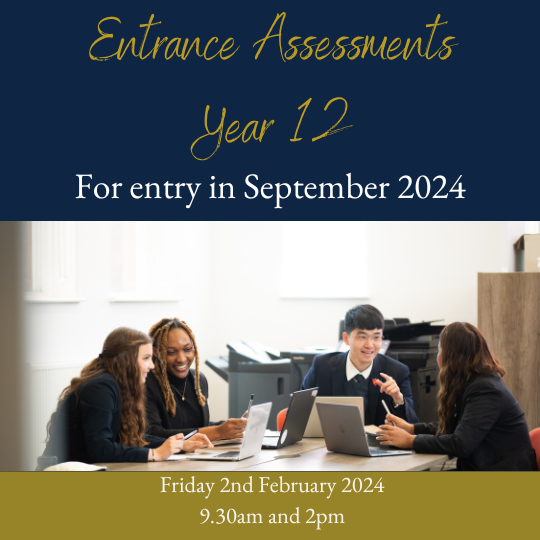 Year 12 Entrance Assessments