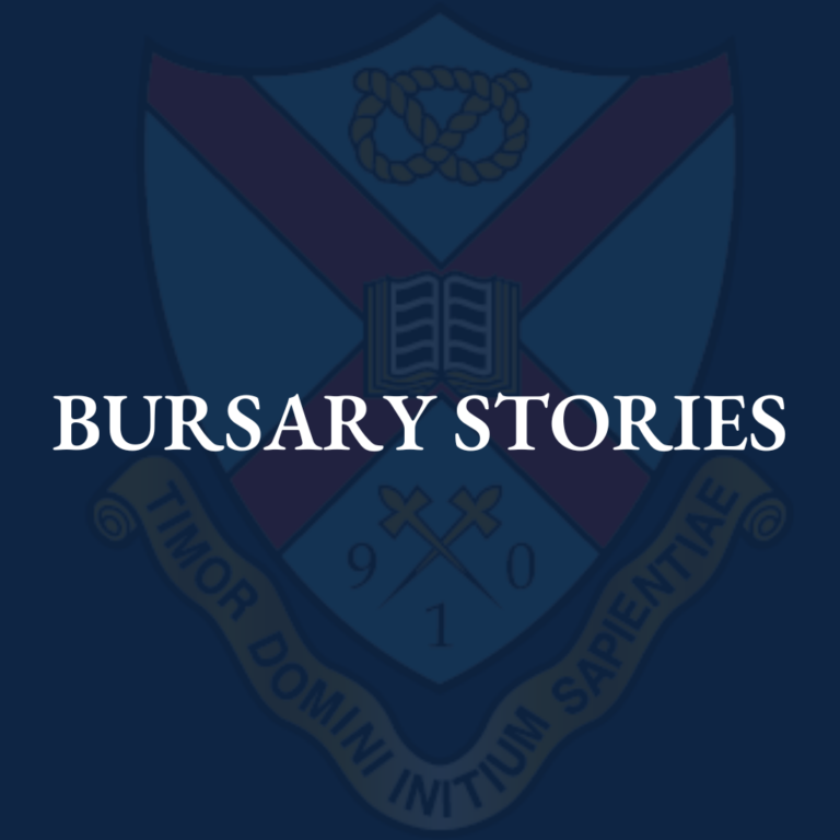 Tettenhall College School logo with Bursary Stories overlay text